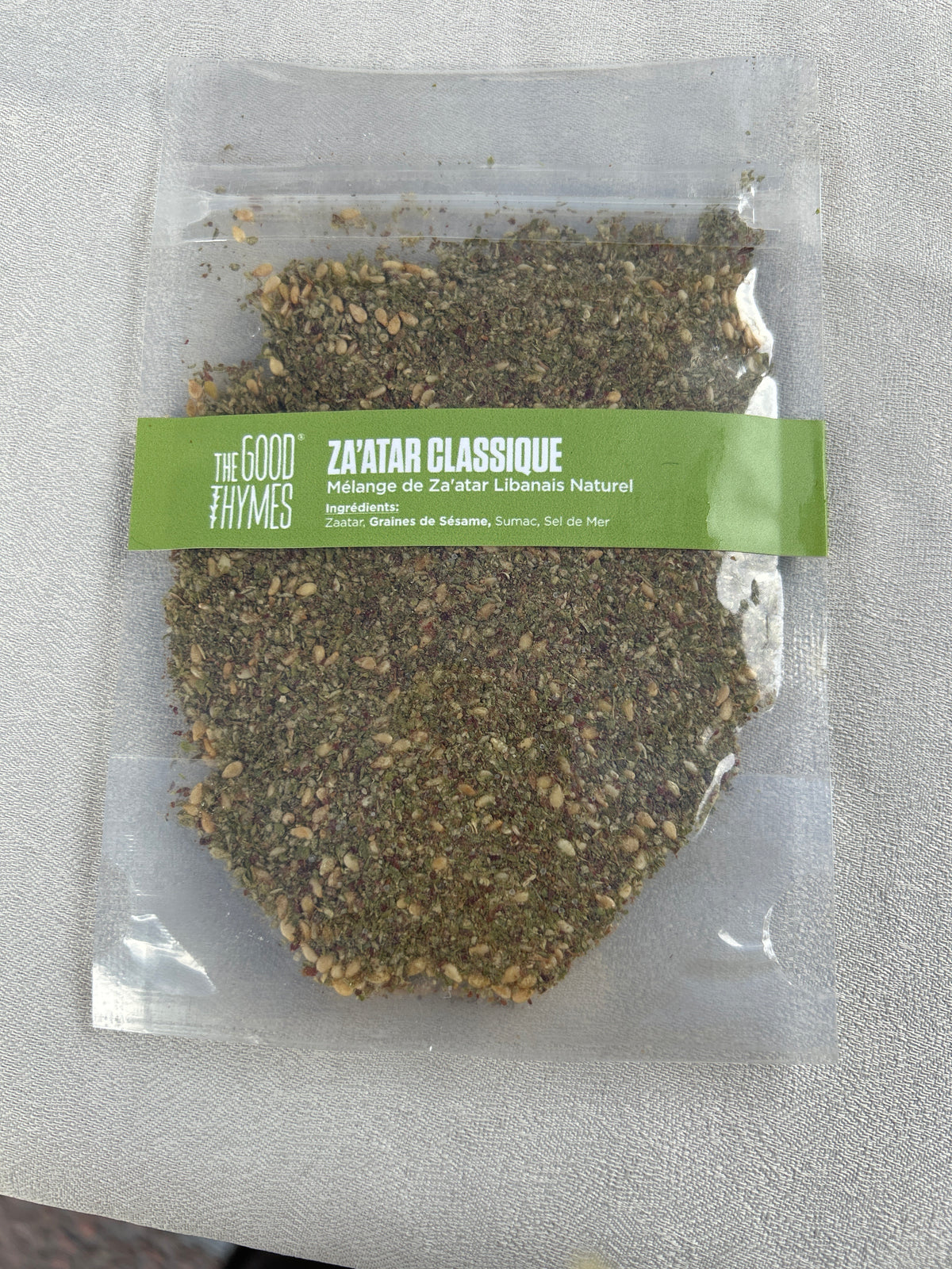 Zaatar Classique Libanais The Good Thymes Sachets Petits Dégustation