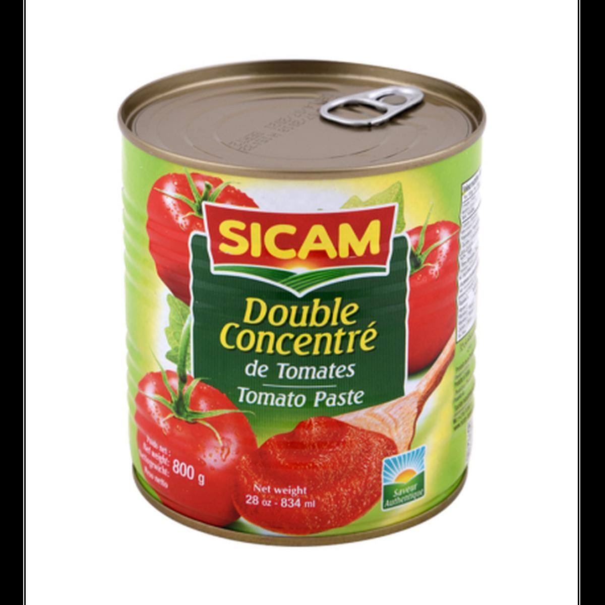 Concentré Double de Tomates Sicam 800g