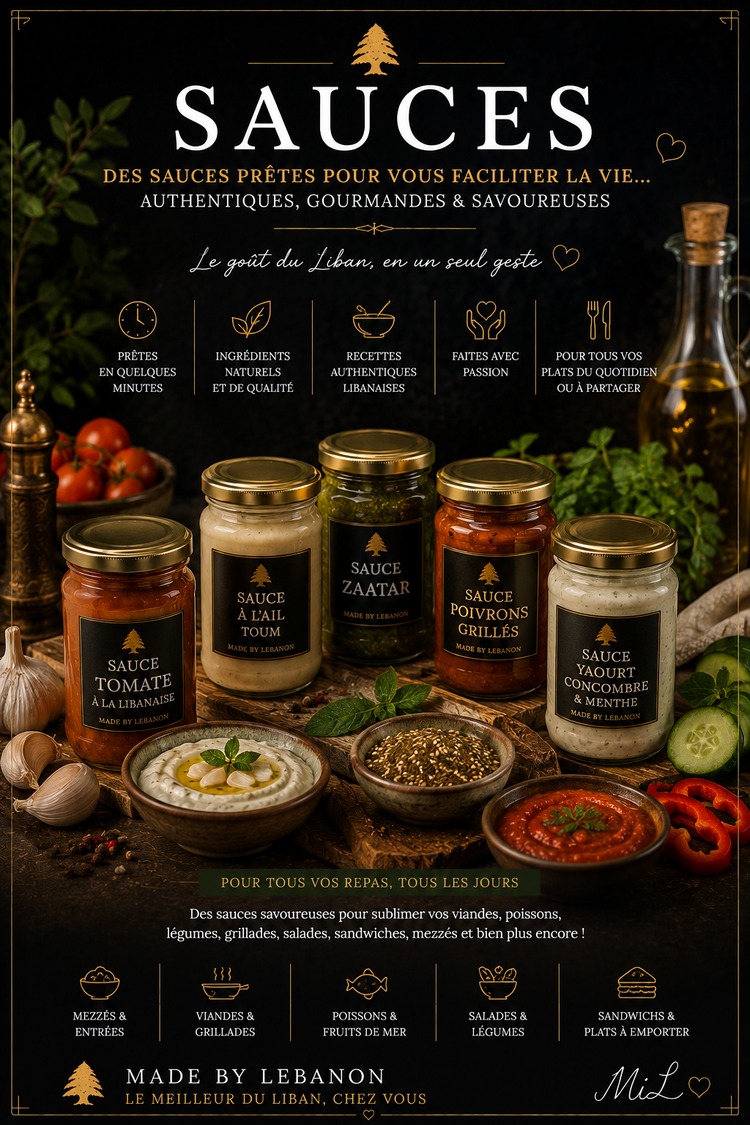 Sauces libanaises : des sauces prêtes pour vous faciliter la vie