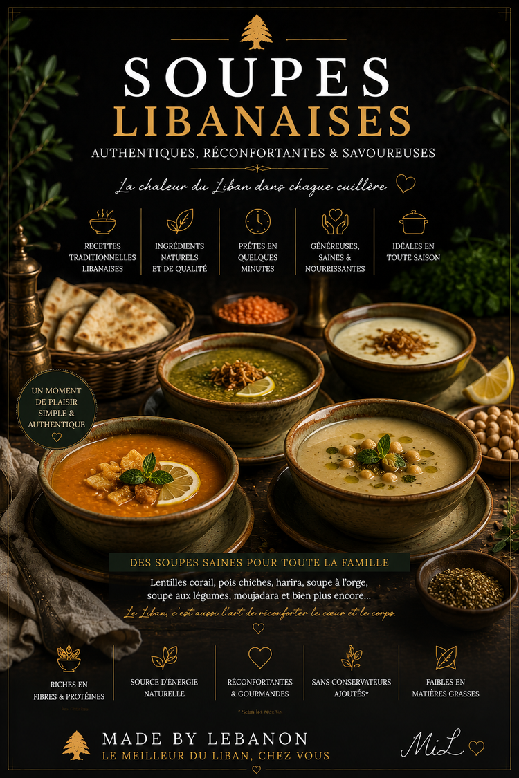 Soupes libanaises : tradition, chaleur et saveurs du Liban