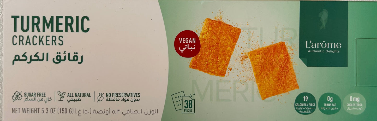 Crackers Libanais Curcuma Turmeric L’Arôme 38 pièces