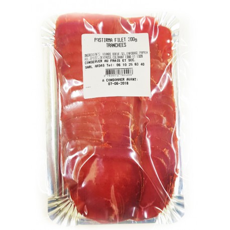 Basterma Rond Gite Bœuf Ardas 200g