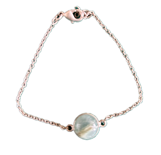 Bracelet Argent Pierre Transparente