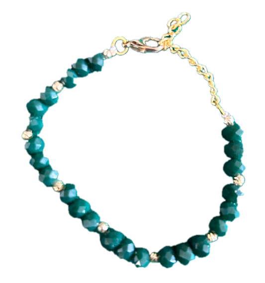 Bracelet vert Plaqué Or