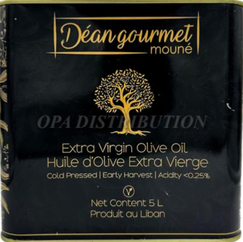 Huile d'Olive Extra Vierge Libanaise Déan Gourmet 750ml