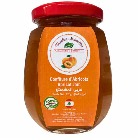 Confiture d'abricot Libanaise Chalhoub's Pantry 220 g