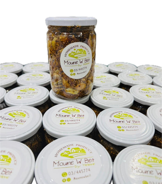 Confiture Figues Amandes Clou Girofle Moune w Beit 1 Kg