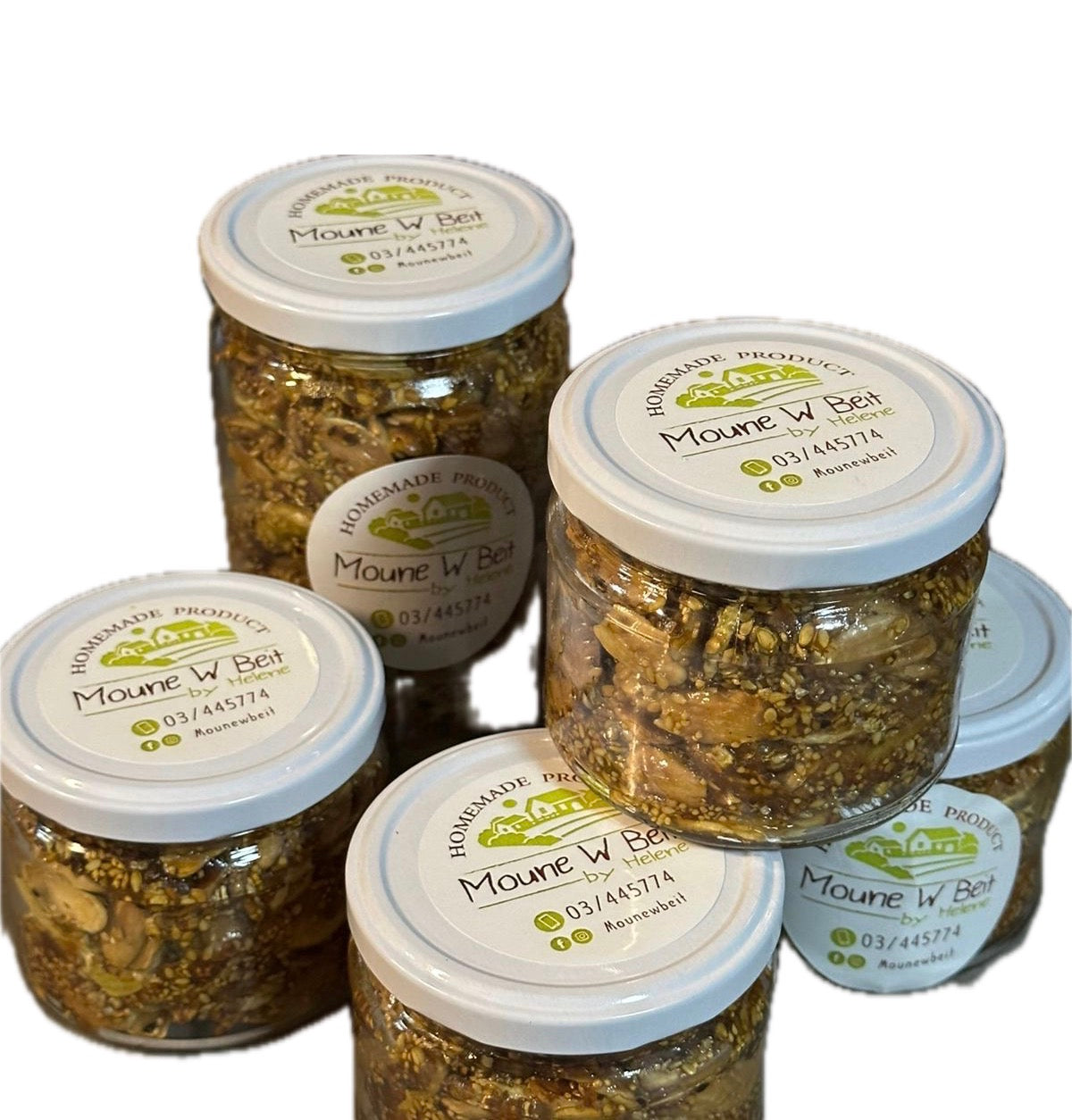 Confiture Figues Amandes Clous de Girofle Libanaise Moune w Beit 450g