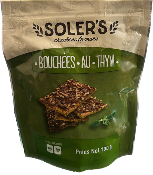 Crackers Zaatar Bouchées Thym Soler's 100g