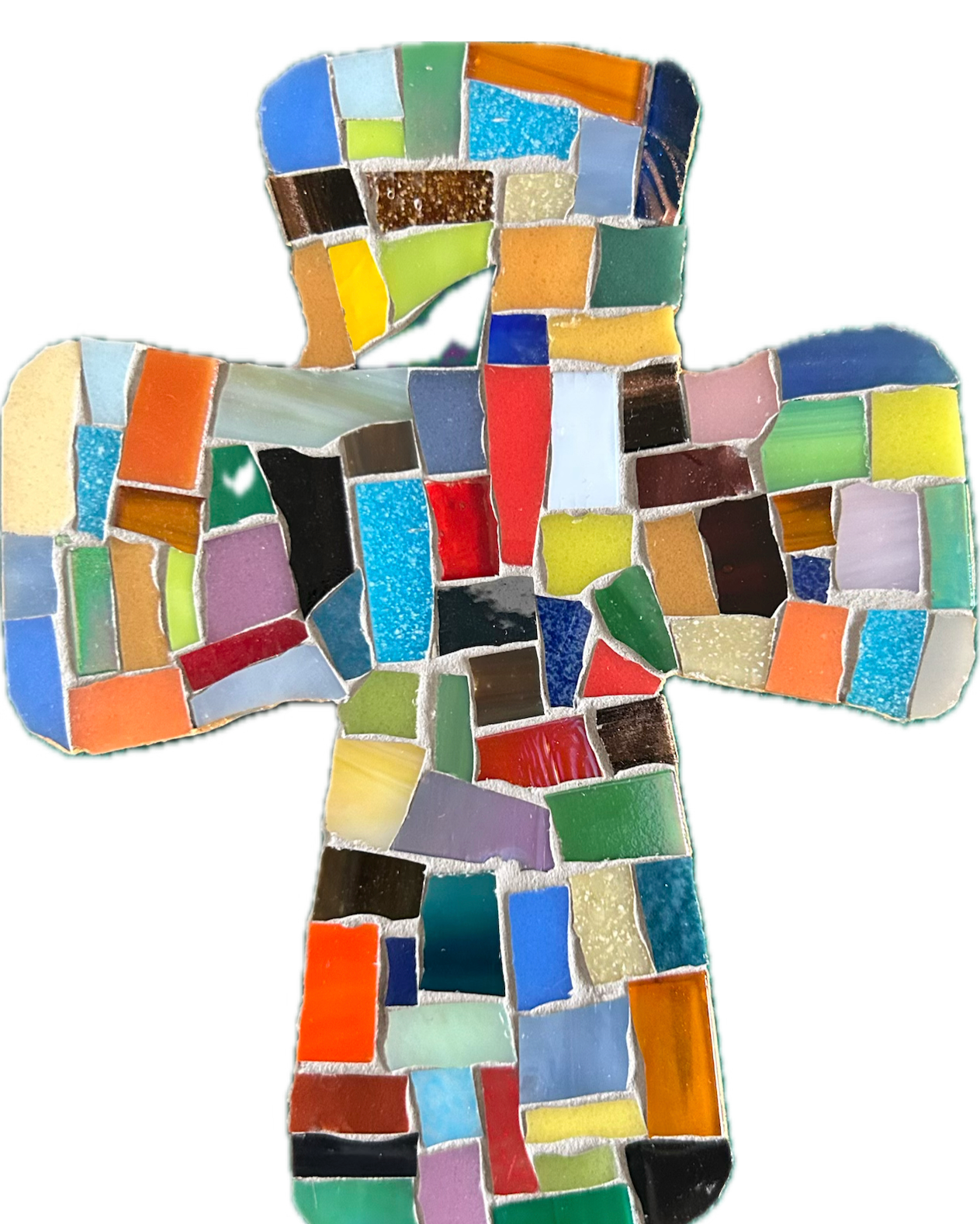 Croix Mosaïque Colorée