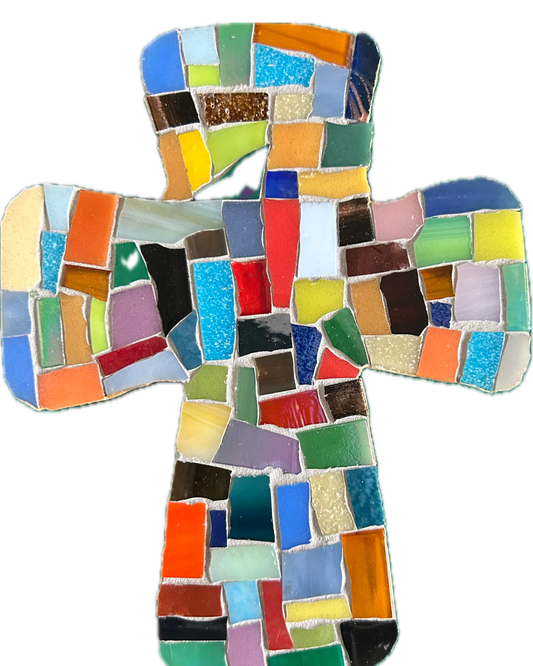 Croix Mosaïque Colorée