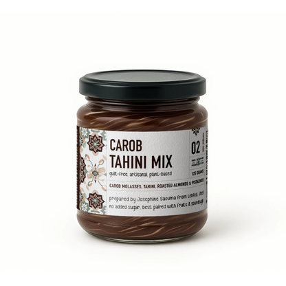 Pâte-De-Caroube-Au-Tahini-&-Noix-Jar-Thuraya-125g