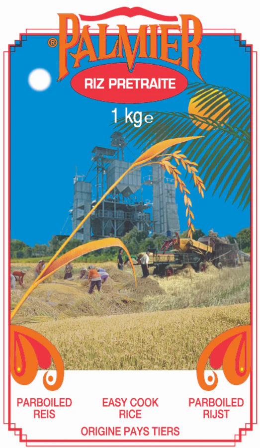 Riz Pretraite Précuit Palmier 1Kg