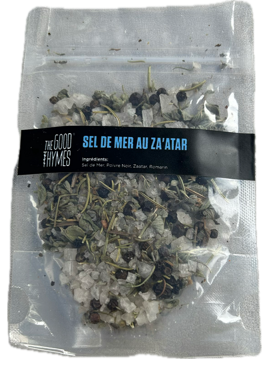 Sel de Mer au Zaatar Libanais The Good Thymes Petits Sachets Dégustation 125 g