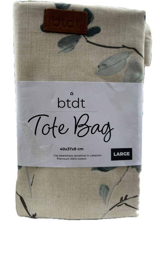 Tote Bag 100 % Coton Beige BTDT